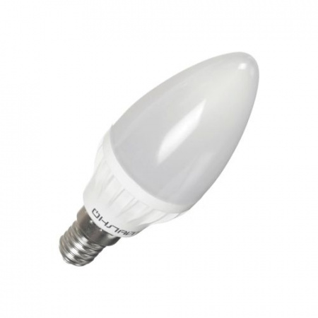 Лампа светодиод  LED 6вт Е27 4000 К белая матовая свеча PROMO "ОНЛАЙТ"